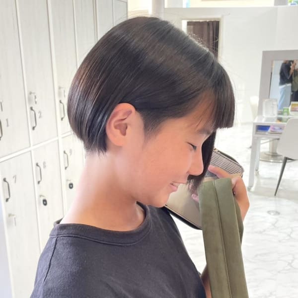 刈り上げボブ/ツーブロック女子/刈り上げ女子