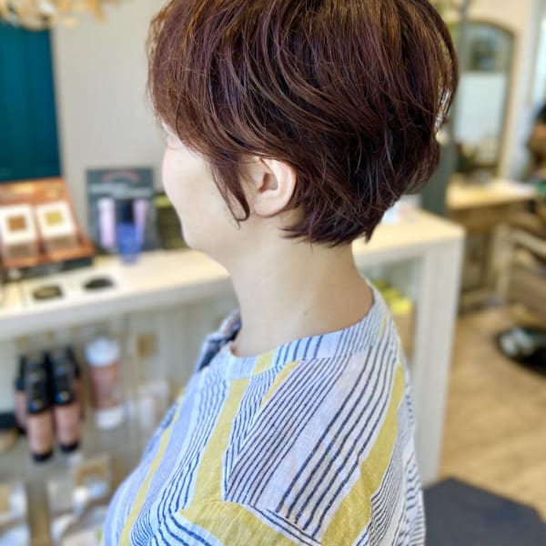 マッシュショート×オレンジ