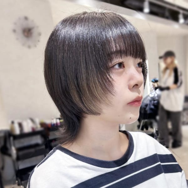 インナーカラー/インナーエクステ/マッシュウルフ/ウルフ