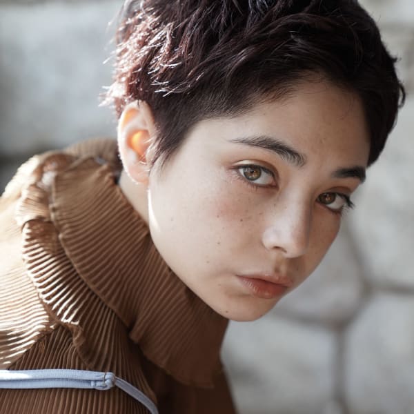 ショートカット×ひし形ショートボブ×前髪あり20代30代40