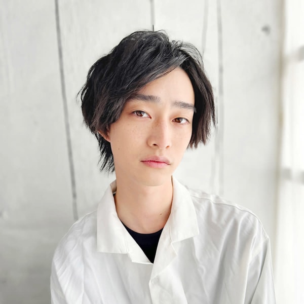 20代30代40代 黒髪×シークレットパーマ