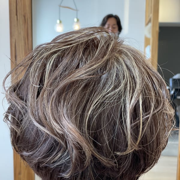 ハイライト×ショートボブ