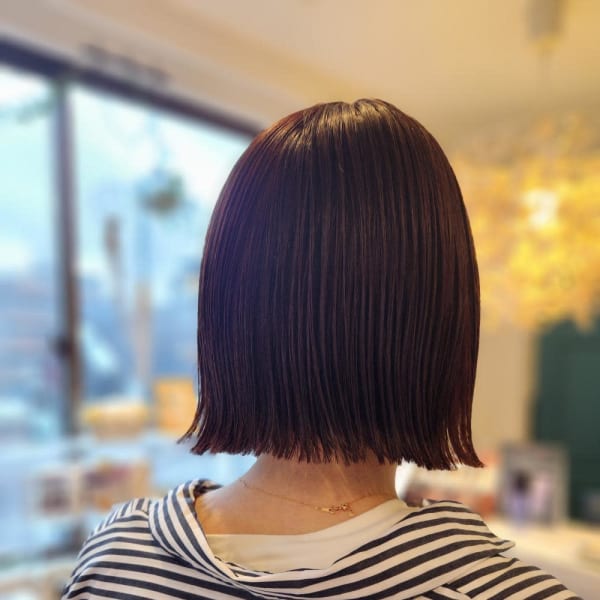 切りっぱなしボブ