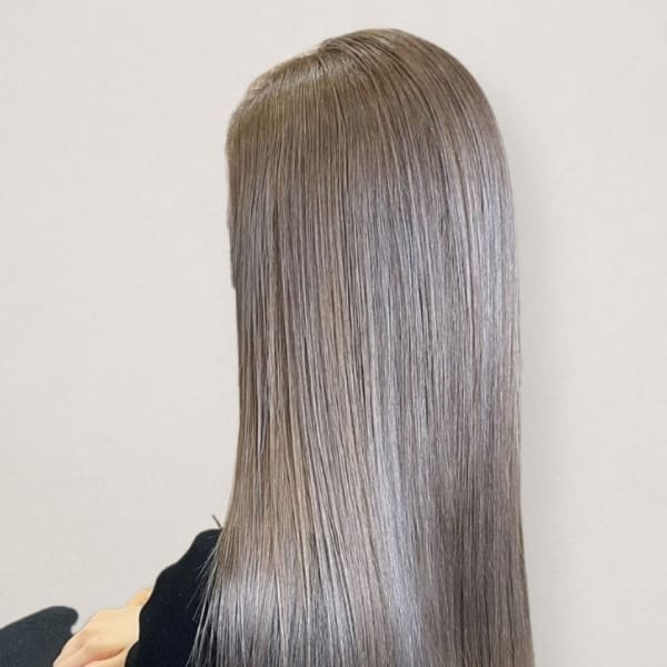 20代30代40代ストレートアッシュベージュ髪質改善大人
