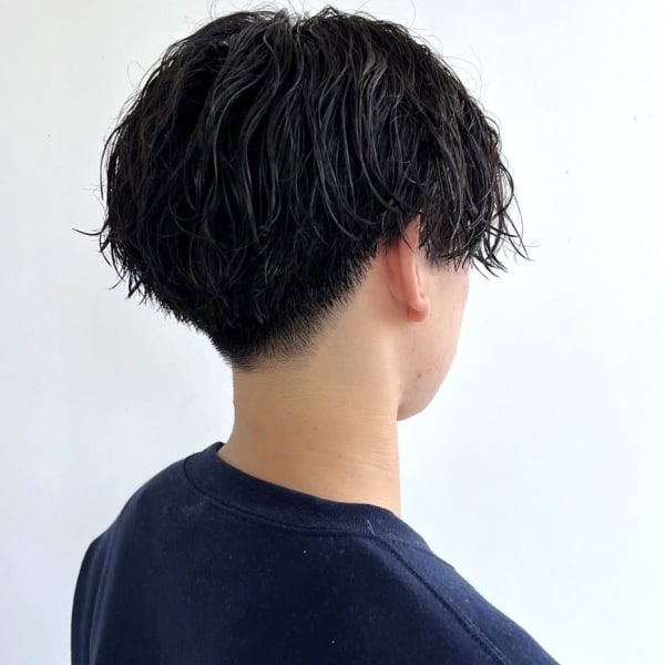 波巻きツイストスパイラルミックスパーマ　刈り上げマッシュ|CAPA south 春日・大野城店