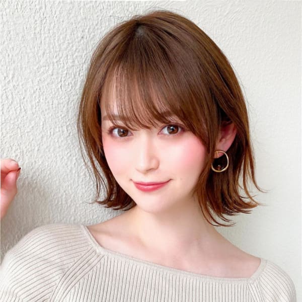 美髪/髪質改善/韓国/切りっぱなしボブ/フェイスレイヤー