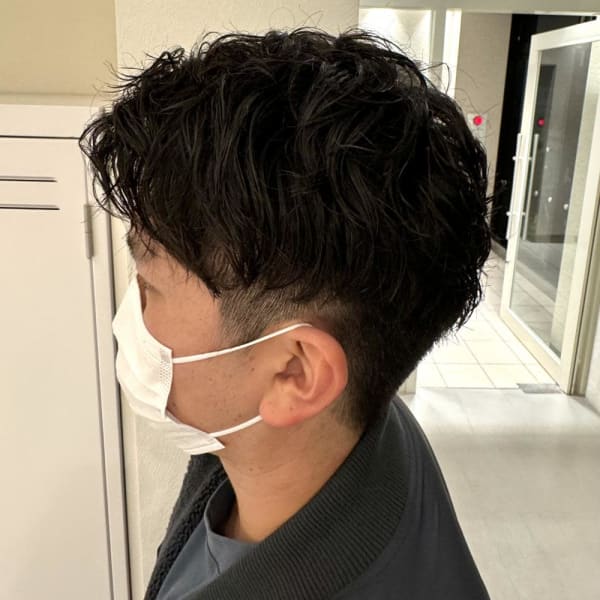 短めアップバングマッシュ|La Sente Lycee terrace 甲子園口