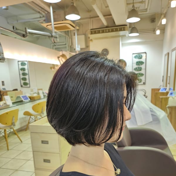 大人可愛い 丸みショートボブ|tip・top 井荻店