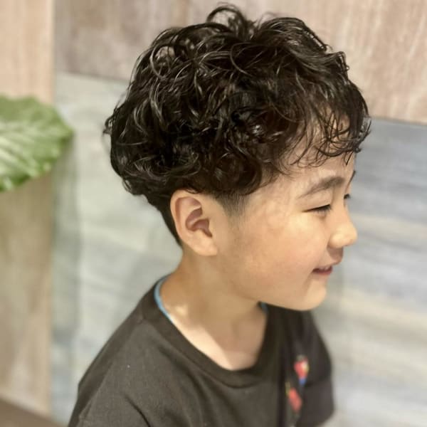 キッズくるくるパーマ