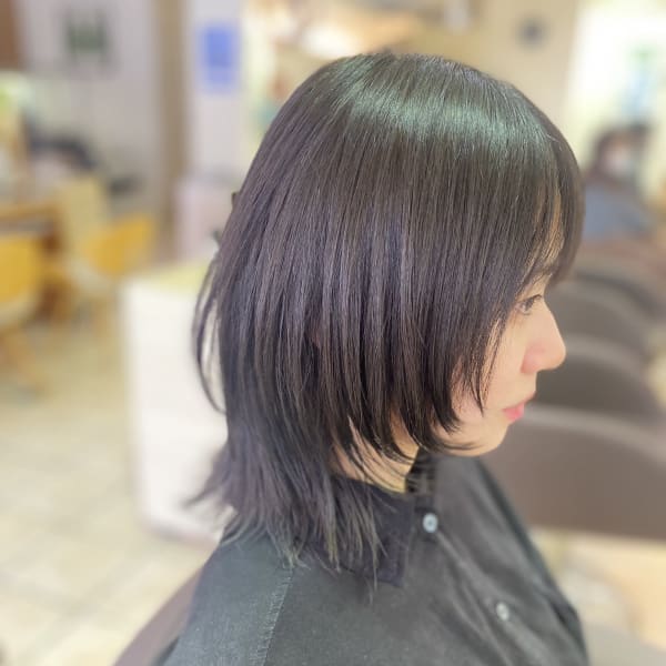 ミディアムウルフスタイル|tip・top 井荻店