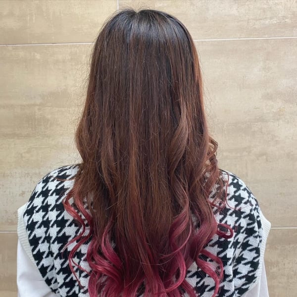 グラデーションピンクカラー|tip・top池袋店