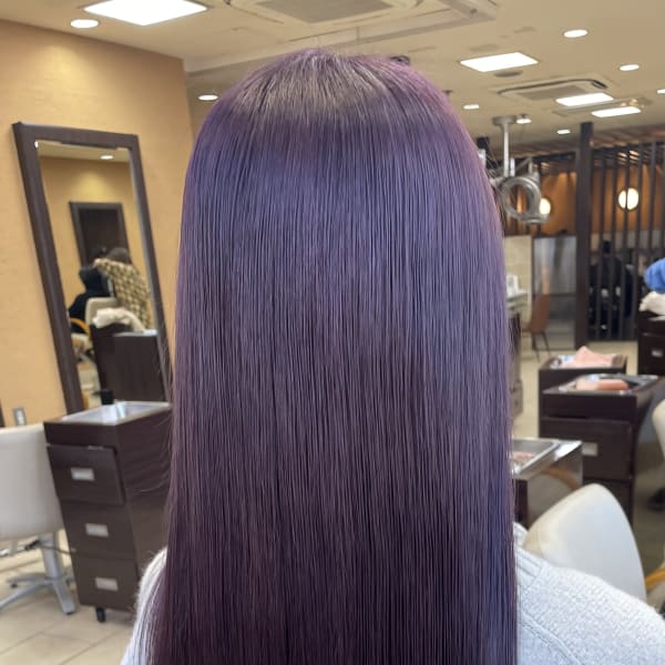ロングヘア×ラベンダーカラー|tip・top 清瀬店