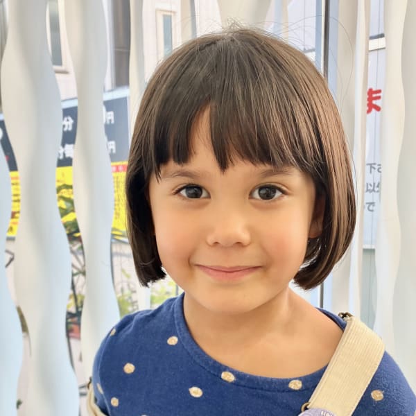 キッズ前髪パッツンボブ