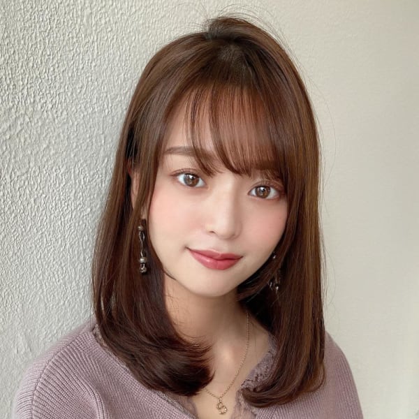 美髪/髪質改善/韓国/切りっぱなしボブ/フェイスレイヤー