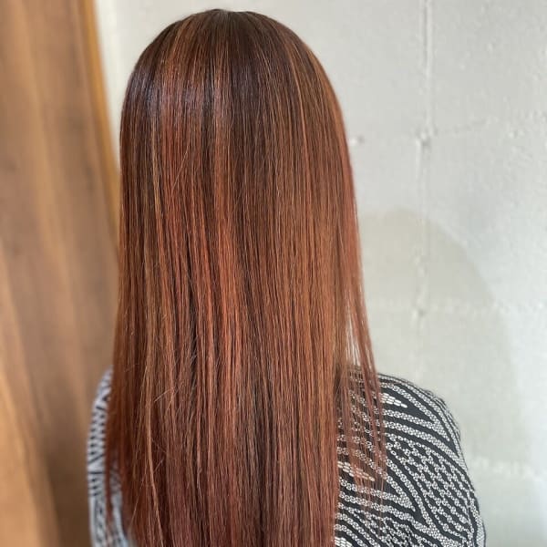 ハイライト×スカーレット(オレンジ)|HAIR DEPARTMENT PARALLEL