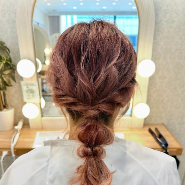 [aina]編み下ろしヘアセット