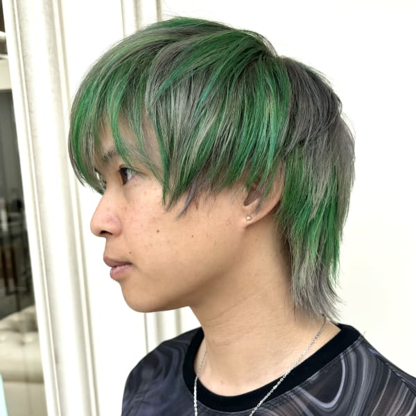 グレー×グリーンウルフ|graspedia