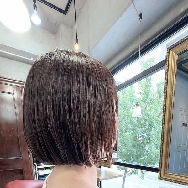 切りっぱなしボブ