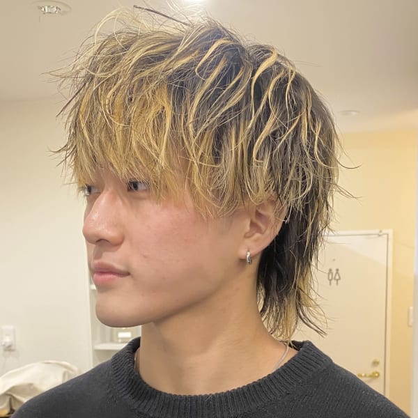 メンズウルフ/バレイヤージュ