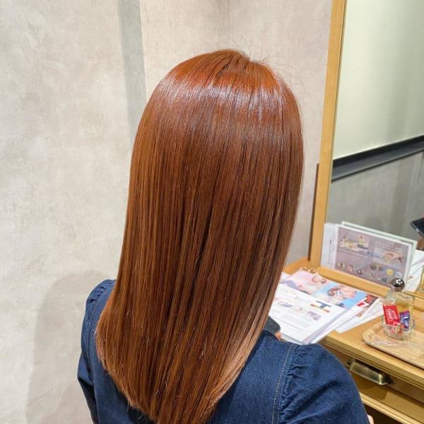 大人かわいいオレンジベージュ【sourire 神田】