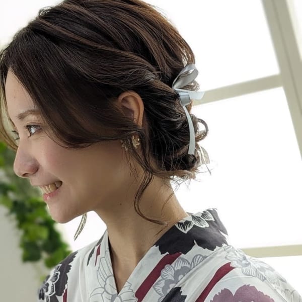 浴衣着付け×ヘアセット