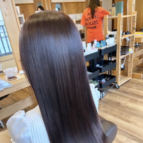 髪質改善カラー【ピンクベージュ】|toan