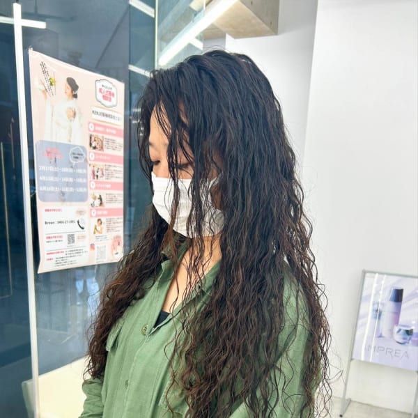 スーパーロングパーマ|Brown