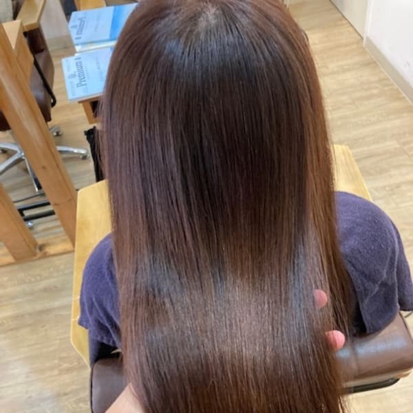 お客様髪質改善データ1262（損傷毛とのカットカラー）