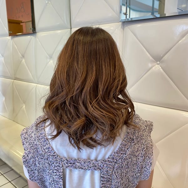 白髪ぼかしハイライトカラー