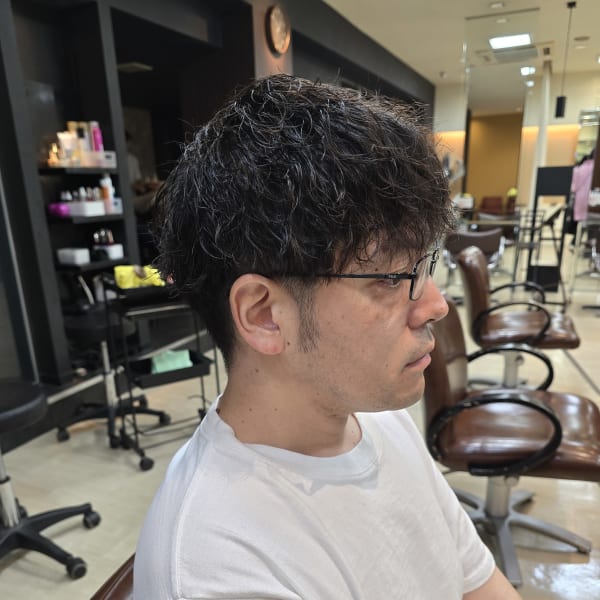 マッシュレイヤー×ツイストスパイラルパーマ|soin de brace 布施店