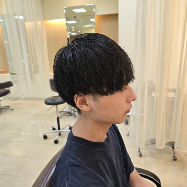 マッシュレイヤー×ツイストスパイラルパーマ|soin de brace 布施店