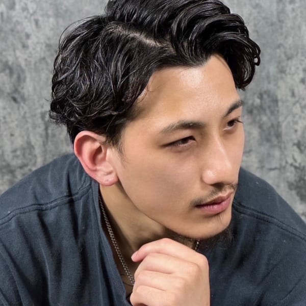 刈り上げない大人パーマ