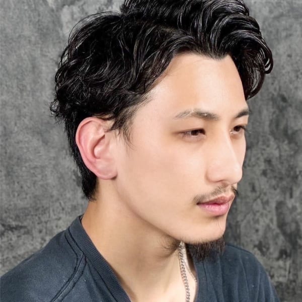 かきあげナチュラルパーマ