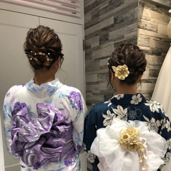 浴衣×へアセット|LE MIEUX de precious