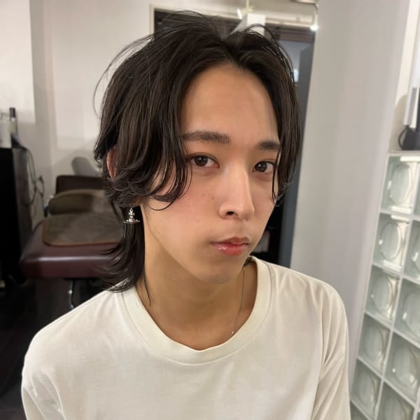 【天神赤坂】20代30代/襟足あり/ニュアンスパーマ/メンズ