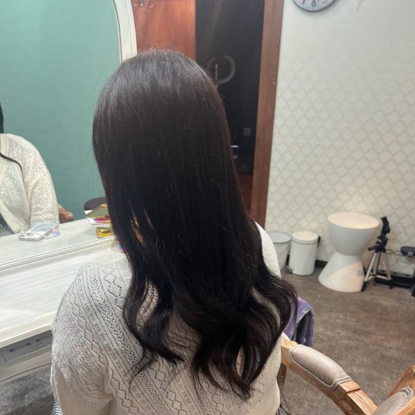 王道黒髪ロングヘアー