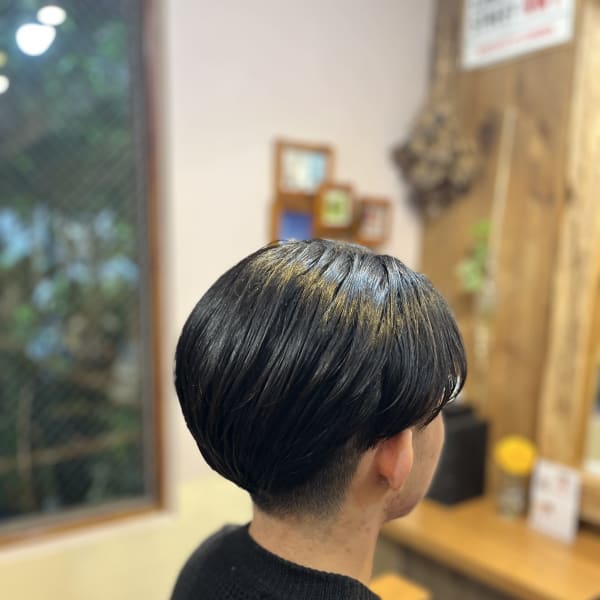 メンズストレートパーマ（縮毛矯正）+カット