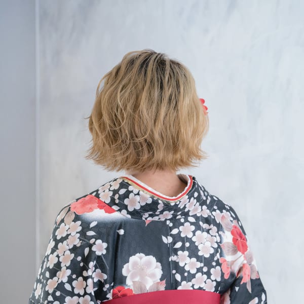 ☆カジュアルボブアレンジの袴スタイル☆