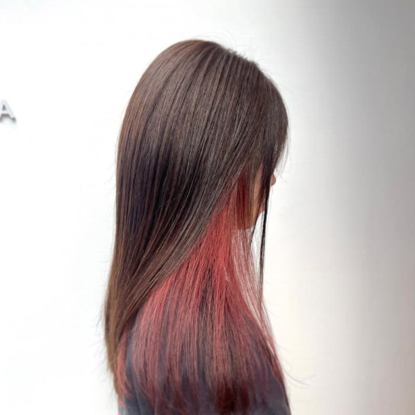 デザインカラー/レイヤーカット/ウェットヘア