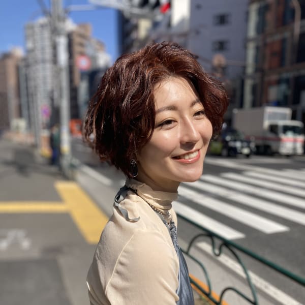 ウェーブショートボブ