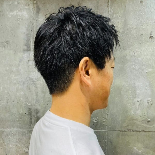 メンズショートスタイル　30代40代　ビジネス