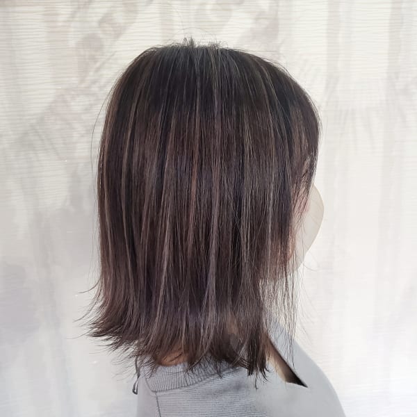 白髪ぼかしハイライトカラー