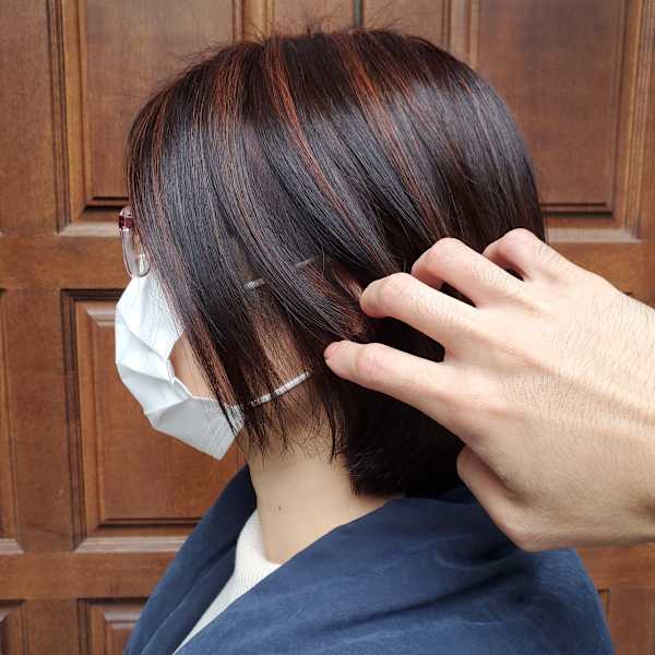 白髪ぼかしハイライトカラー