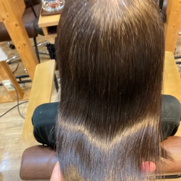 お客様髪質改善データ1280(酸熱ストレート事例)