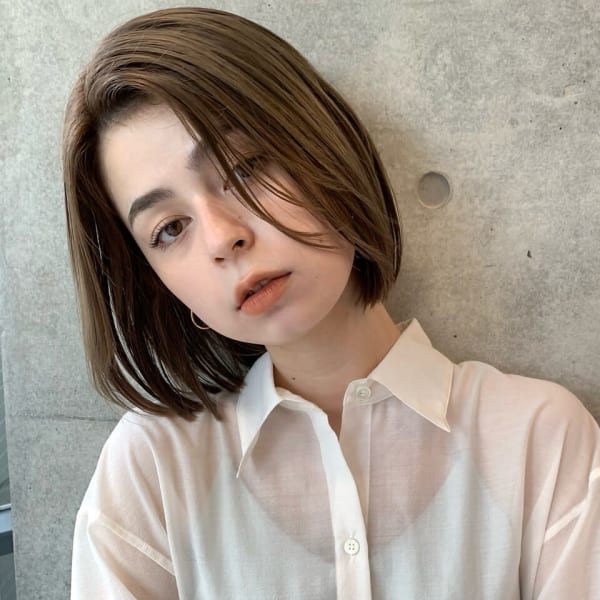 [SORA 大木] 柔らかベージュカラー◯ぷつっとボブ|SORA 表参道