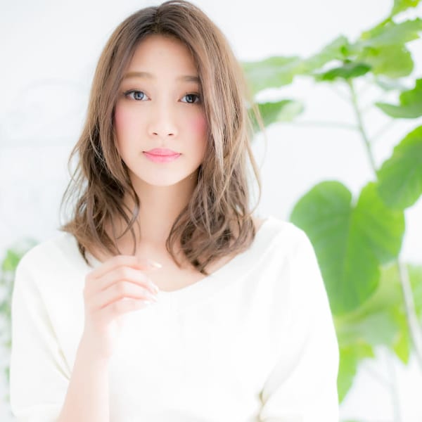 シルキーベージュ☆エアリ-かきあげロング|髪質改善カラーReana.豊洲 美容院【リアナ】