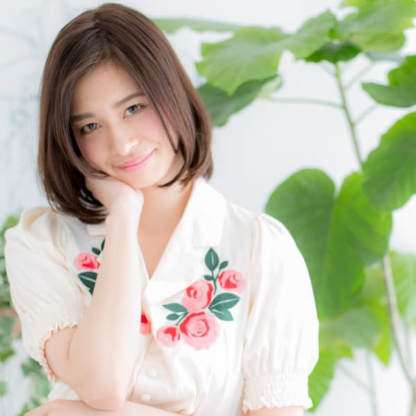 ショコラベージュ×内巻きワンカールボブ|髪質改善カラーReana.豊洲 美容院【リアナ】