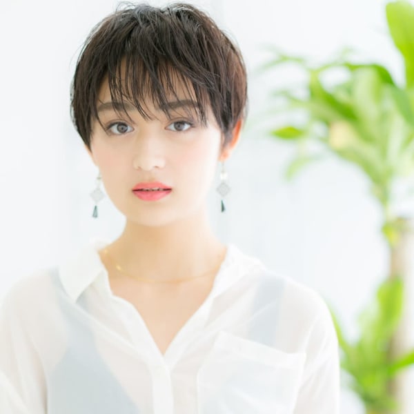 ダークアッシュ×ウルフショートマッシュ