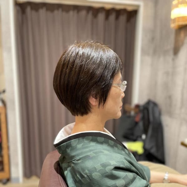 着物に似合うショートヘア
