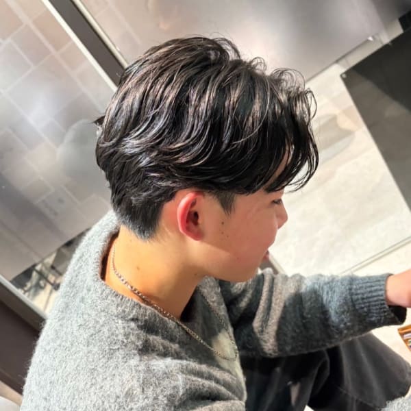 メンズヘア爽やかシークレットパーマ/ニュアンスパーマ